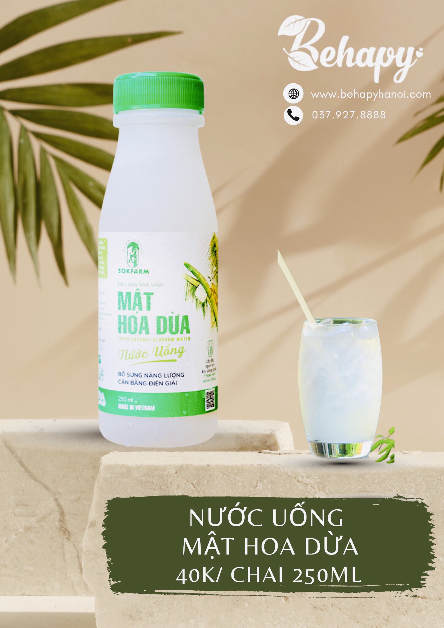 Nước uống mật hoa dừa