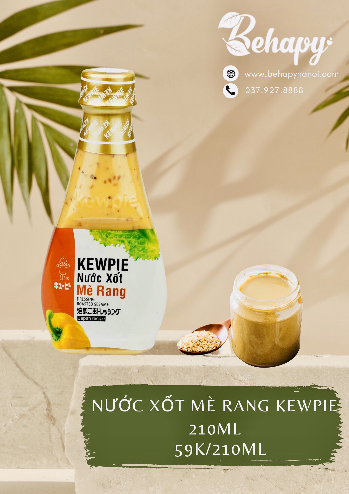 Nước xốt mè rang Kewpie 210ml