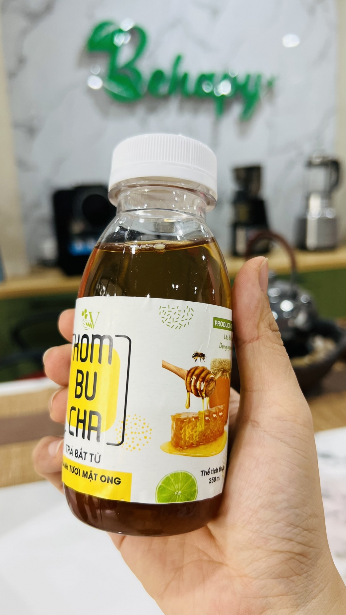 Trà Kombucha Light Chanh Tươi Mật Ong VGreen 250ml