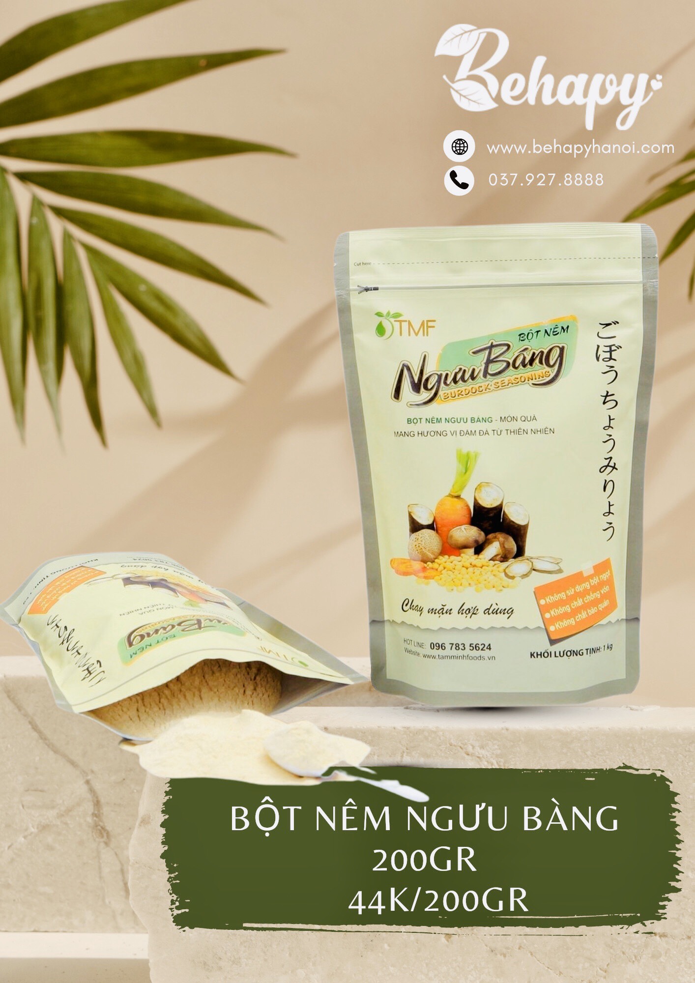 Bột nêm ngưu báng 200gr