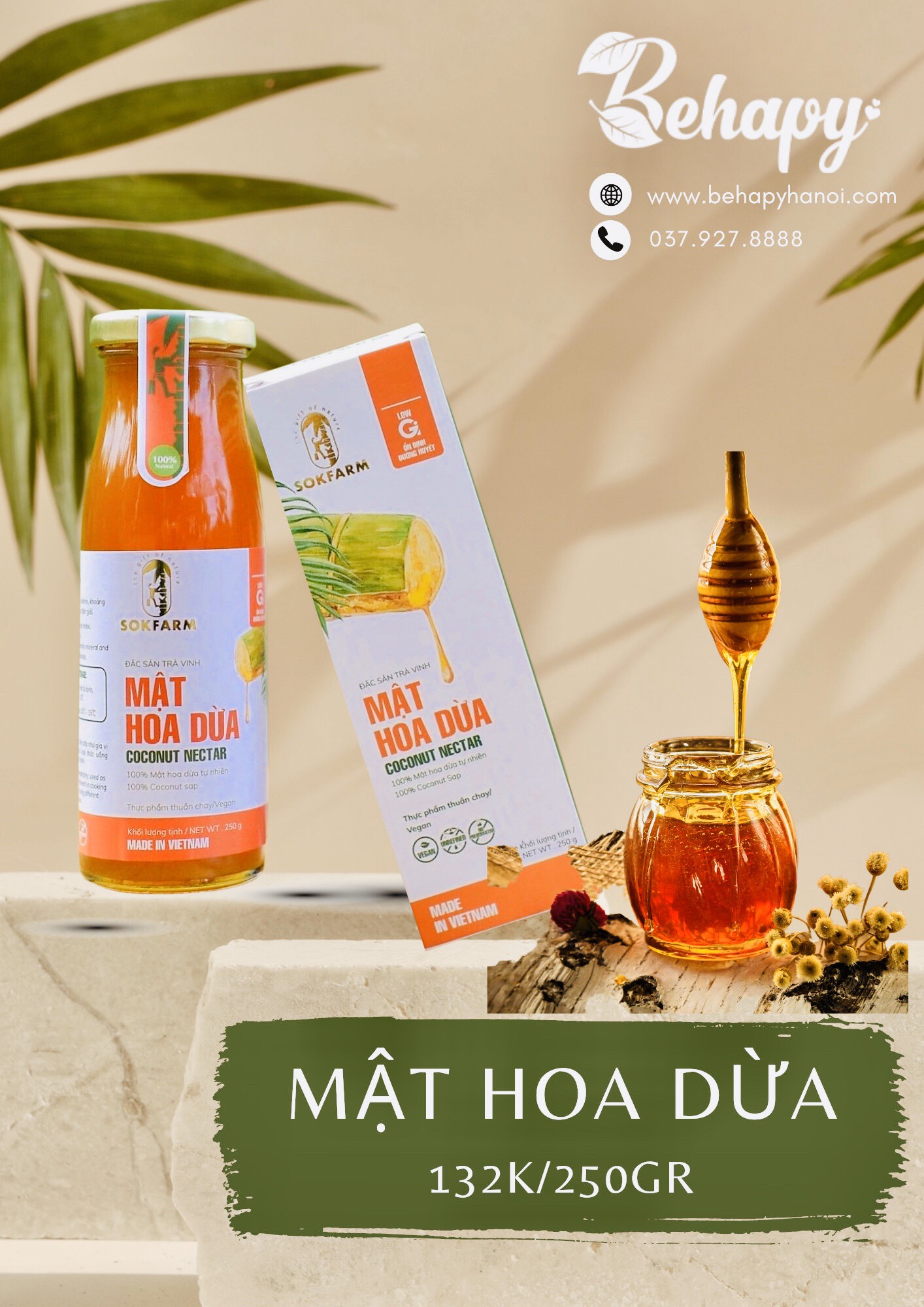 Mật hoa dừa 250gr