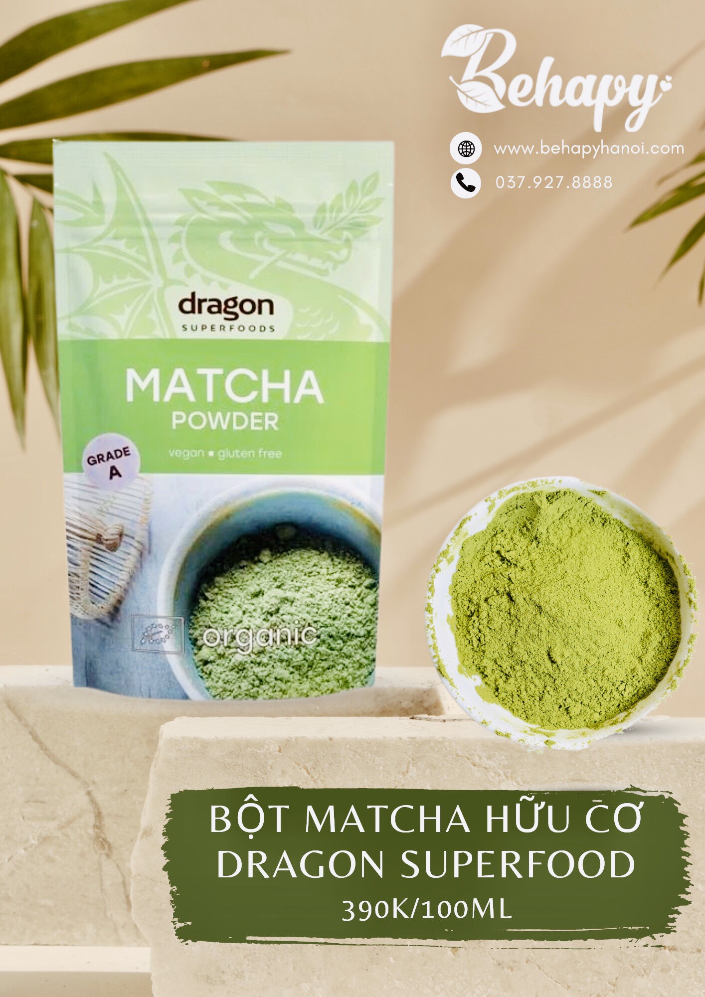 Bột Matcha Hữu Cơ Dragon Superfood