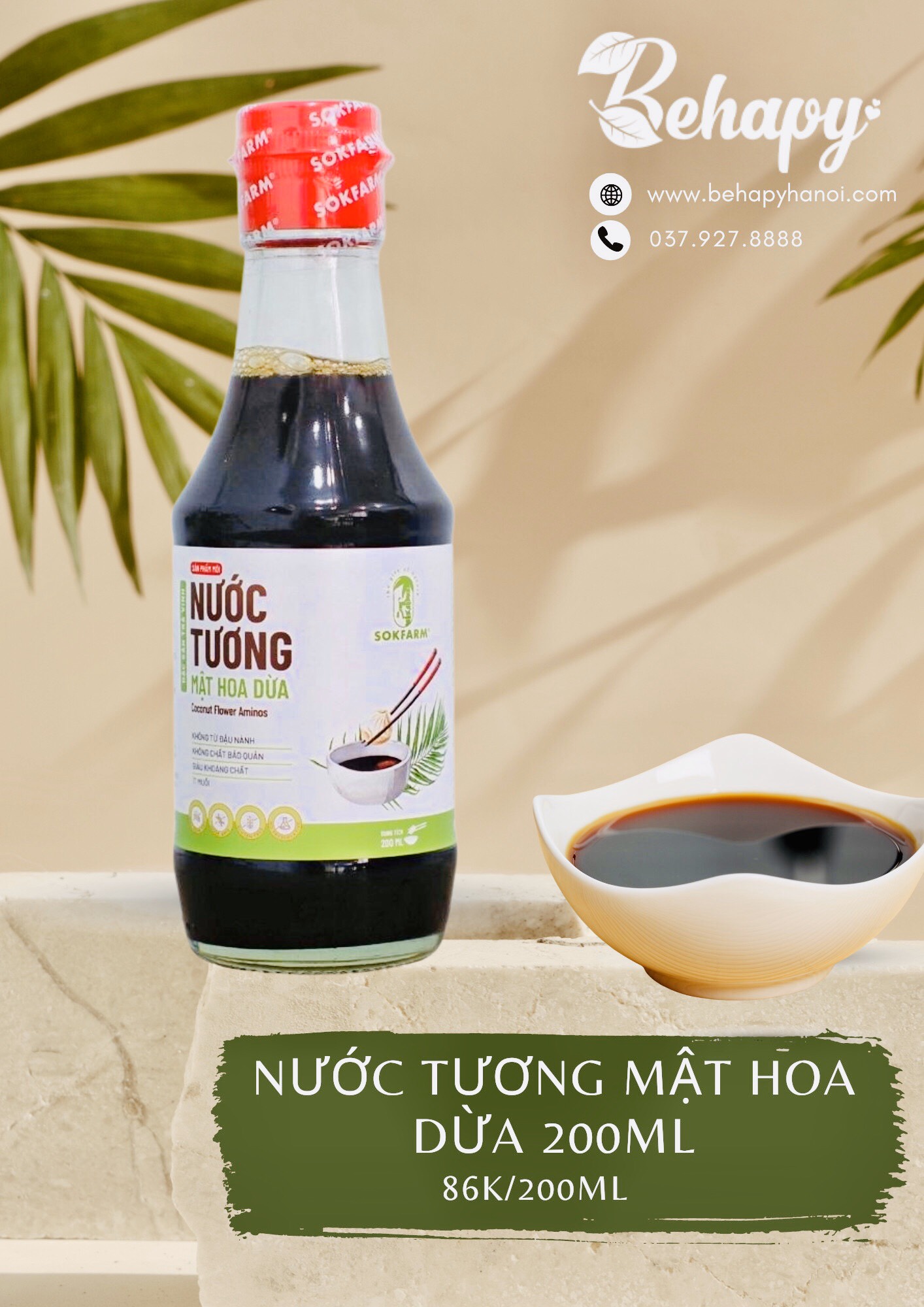 Nước Tương Mật Hoa Dừa 200ml