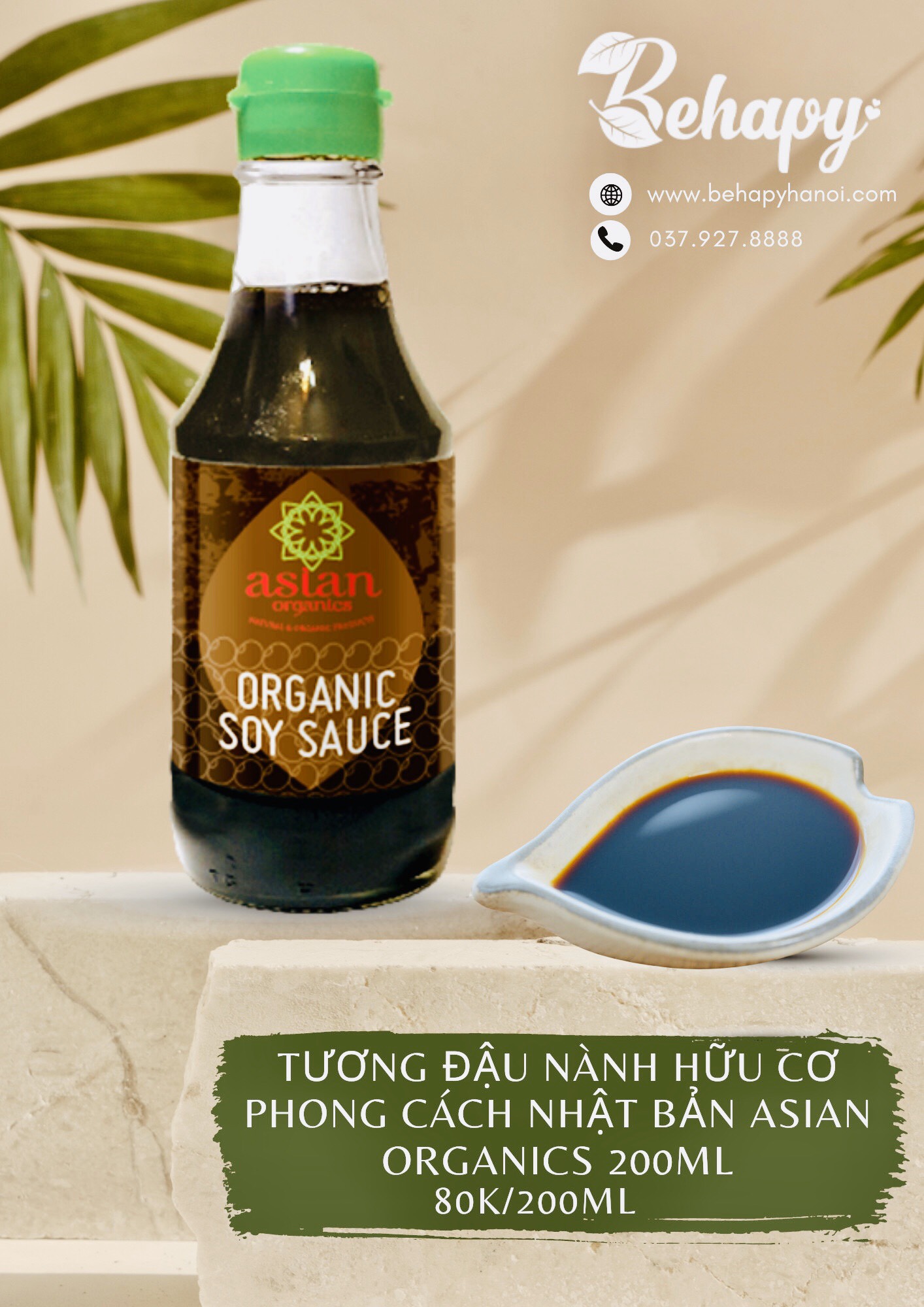 Tương Đậu Nành Hữu Cơ Phong Cách Nhật Bản Asian Organics 200ml