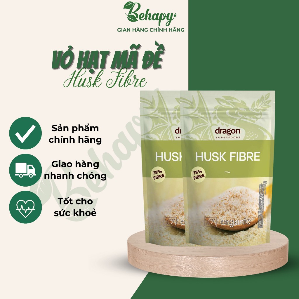 Vỏ hạt mã đề hữu cơ 150g