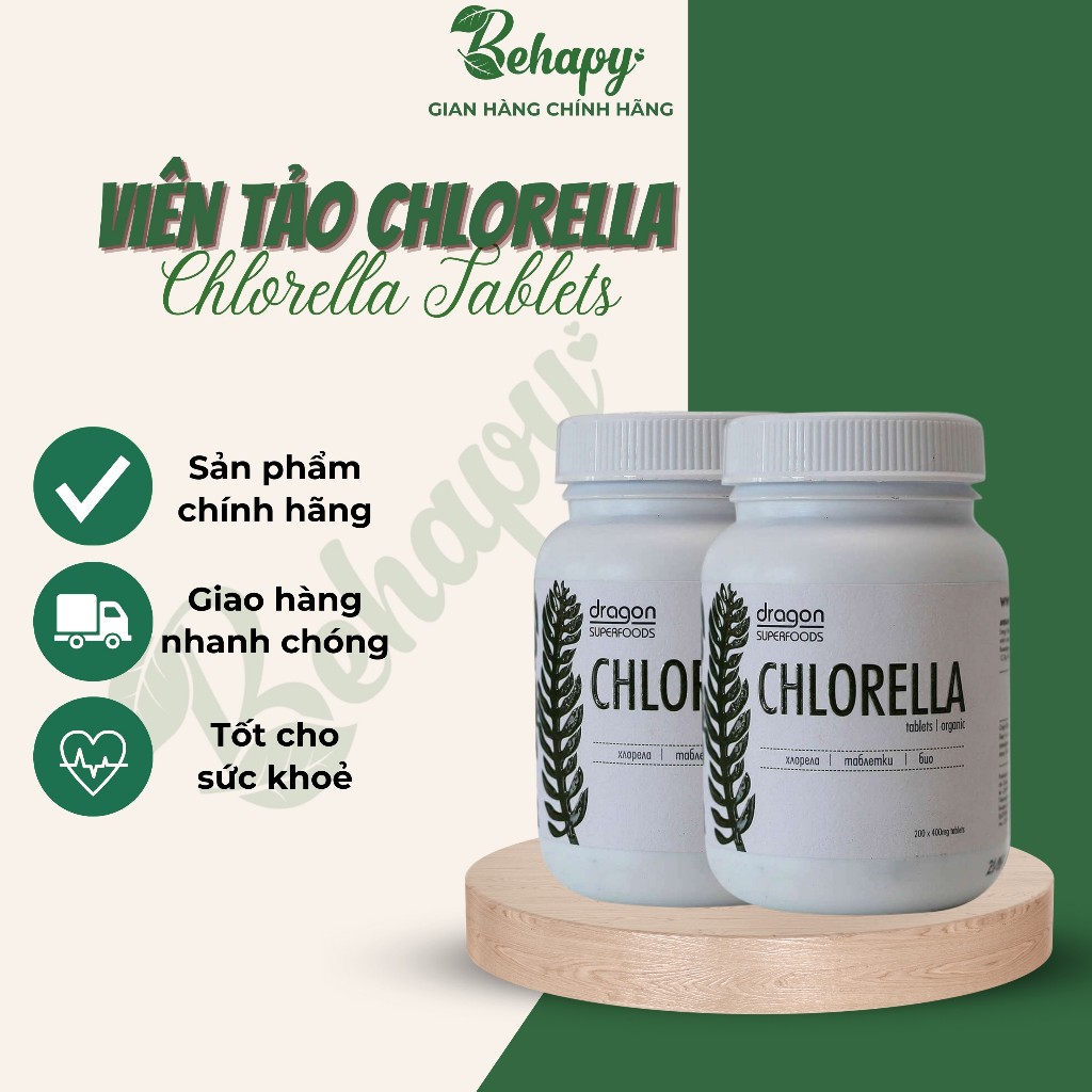 Tảo Lục Chlorella 80gr - dạng viên nén