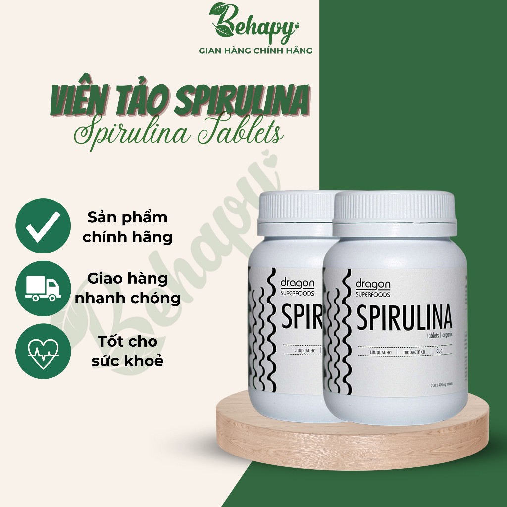 Tảo Sprirulina - Dạng Viên Nén Dragon Superfood