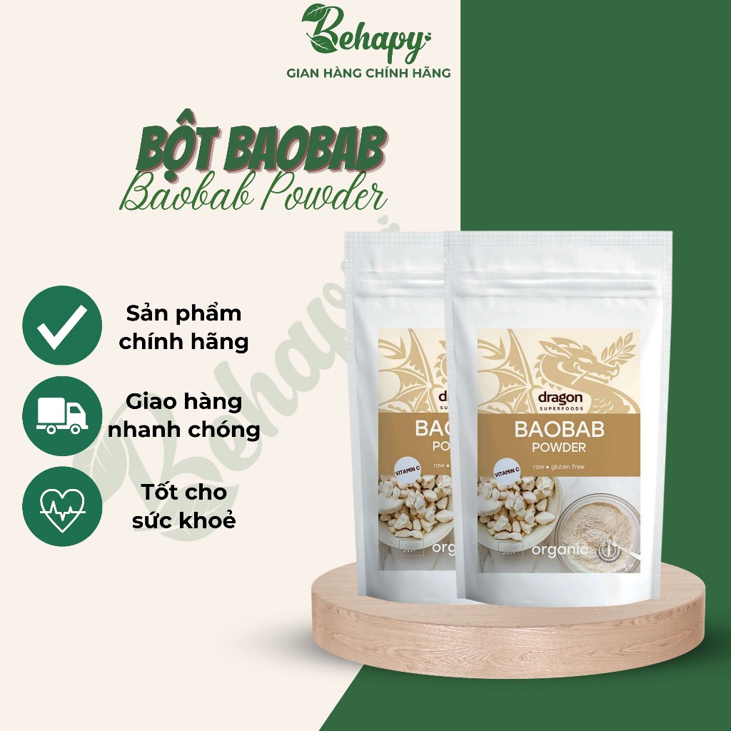 Bột Baobab Hữu Cơ Dragon Superfood