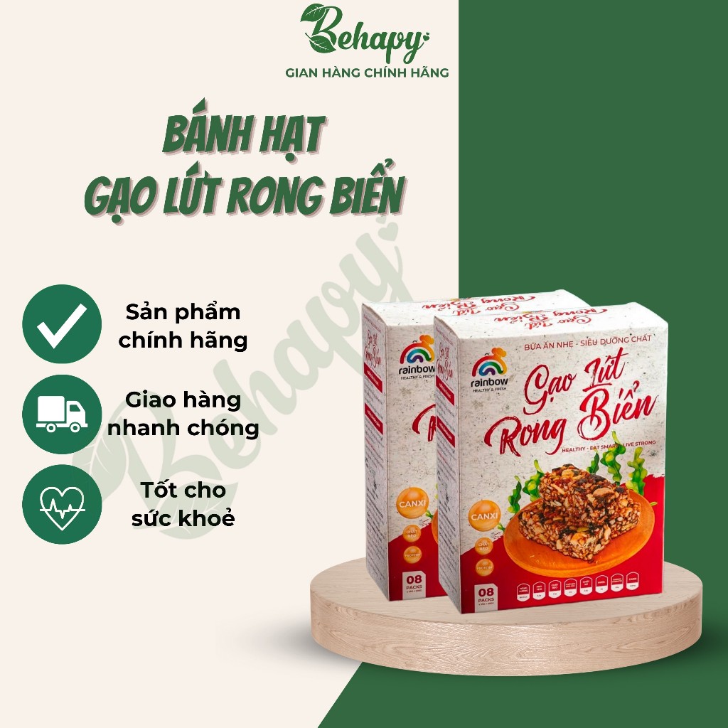 Bánh hạt gạo lứt rong biển