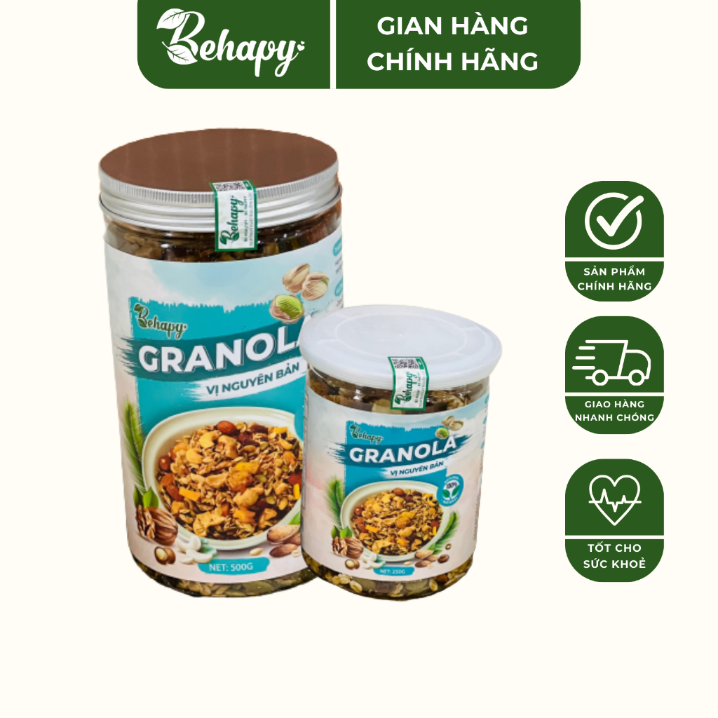 Granola Vị Nguyên bản – Hũ 500gr