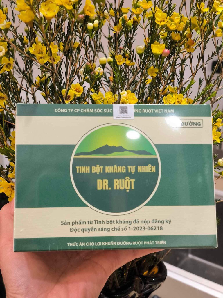 Tinh Bột Kháng Tự Nhiên 11.1% - Ít Đường (6 gói x 80gr) - Dr.Ruột