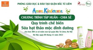 BEHAPY & NAMAS ĐỒNG HÀNH CÙNG CHƯƠNG TRÌNH TẬP HUẤN – CHIA SẺ: Quy trình chế biến sữa hạt thảo mộc dinh dưỡng