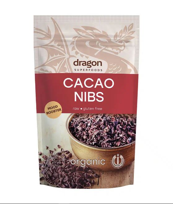 Cacao nibs (ca cao ngòi ) hữu cơ 200gr - Dragon super foods