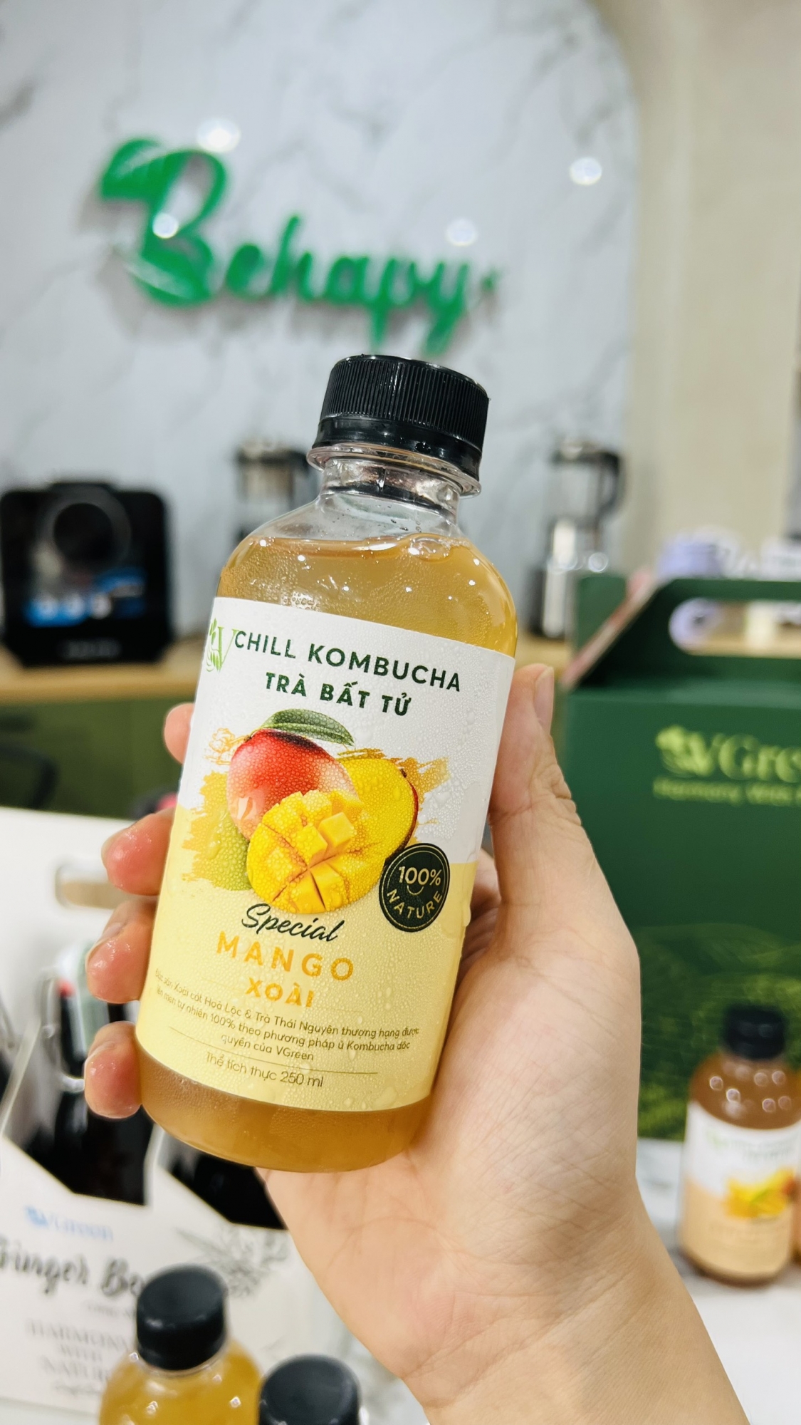 Trà Kombucha Chill Xoài VGreen 250ml