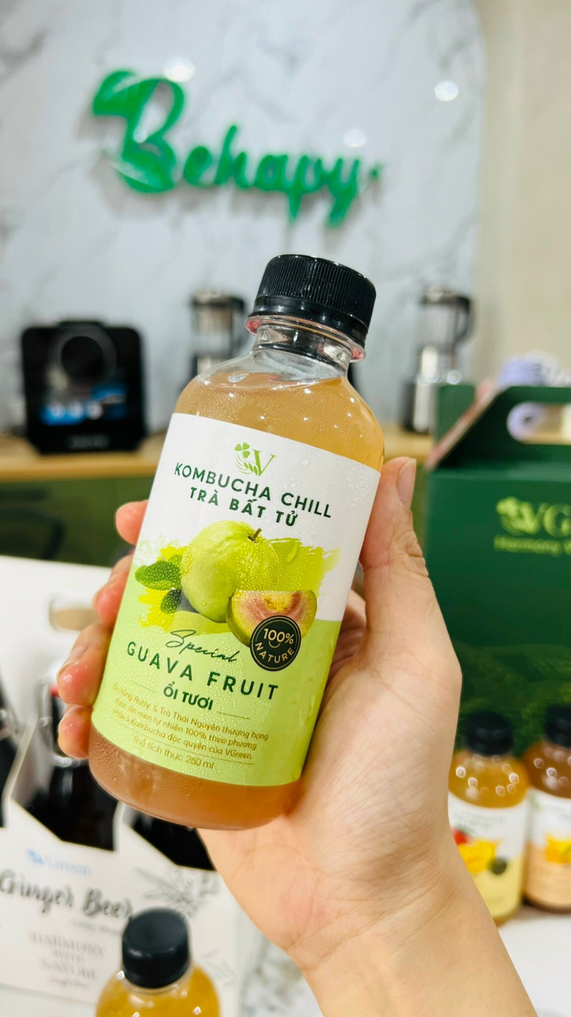 Trà Kombucha Chill Ổi Xanh VGreen 250ml