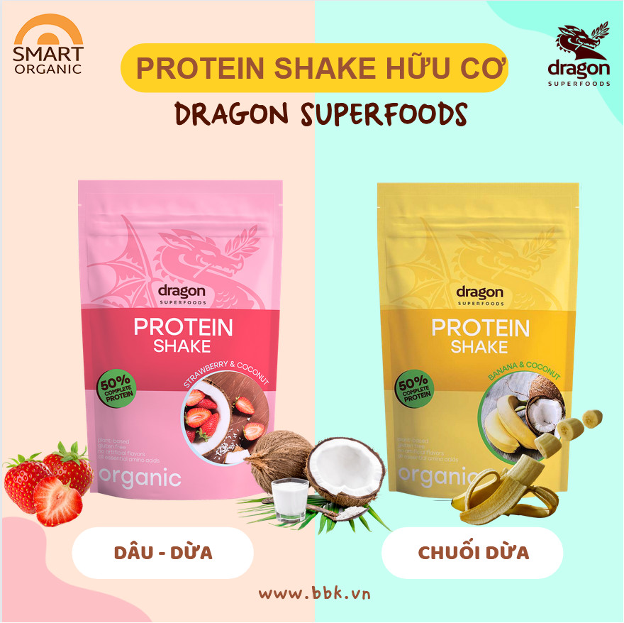 Protein shake dâu và Dừa 450g