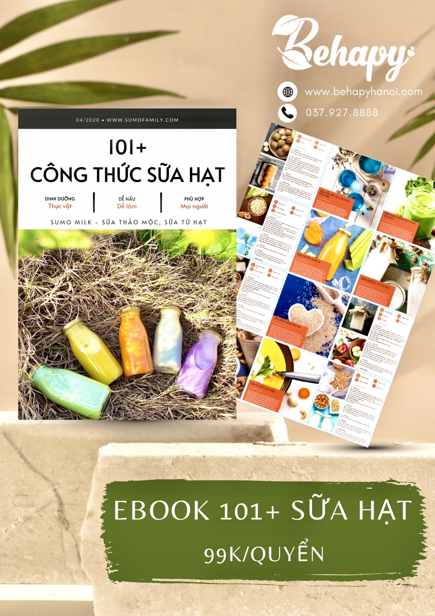 Ebook 101+ công thức sữa hạt