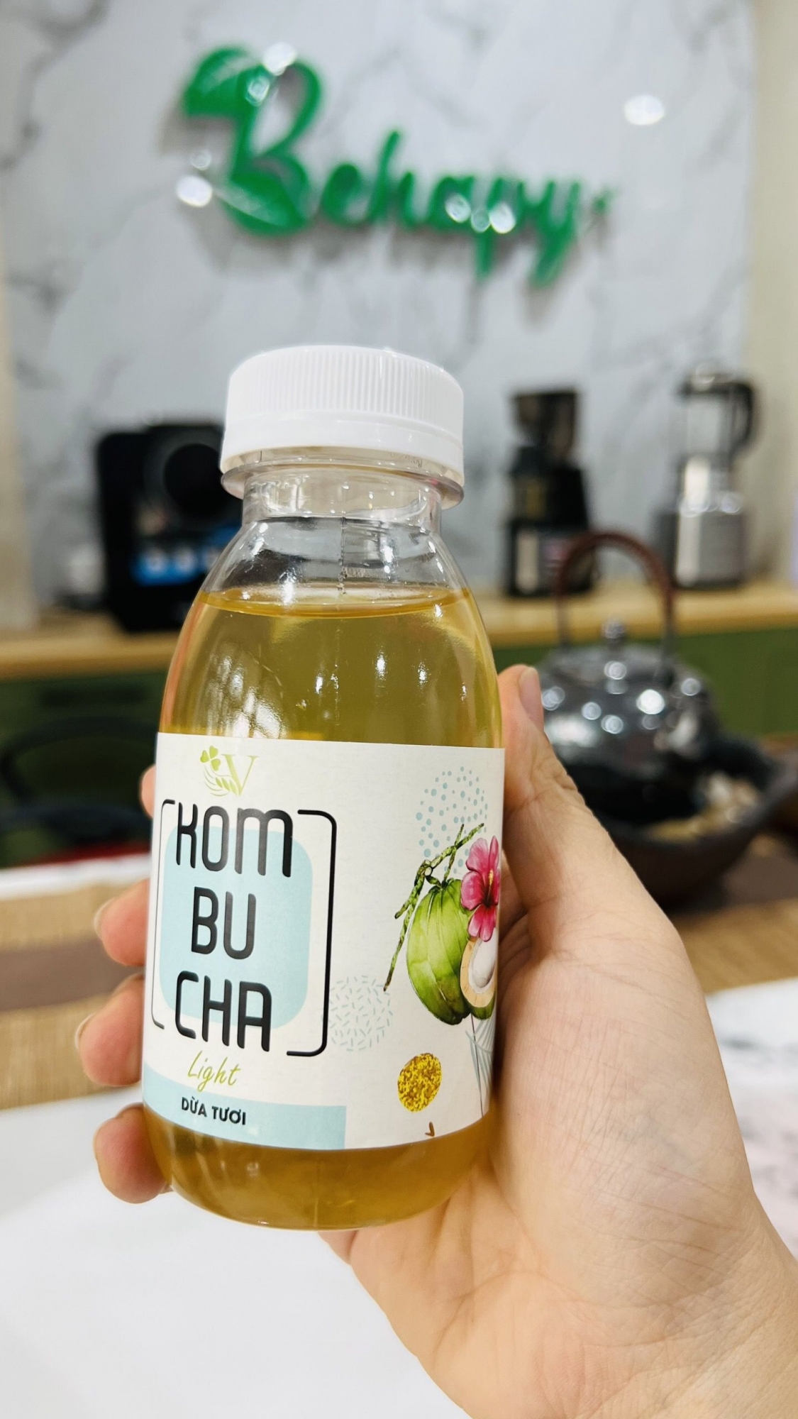 Trà Kombucha Light Dừa Tươi VGreen 250ml