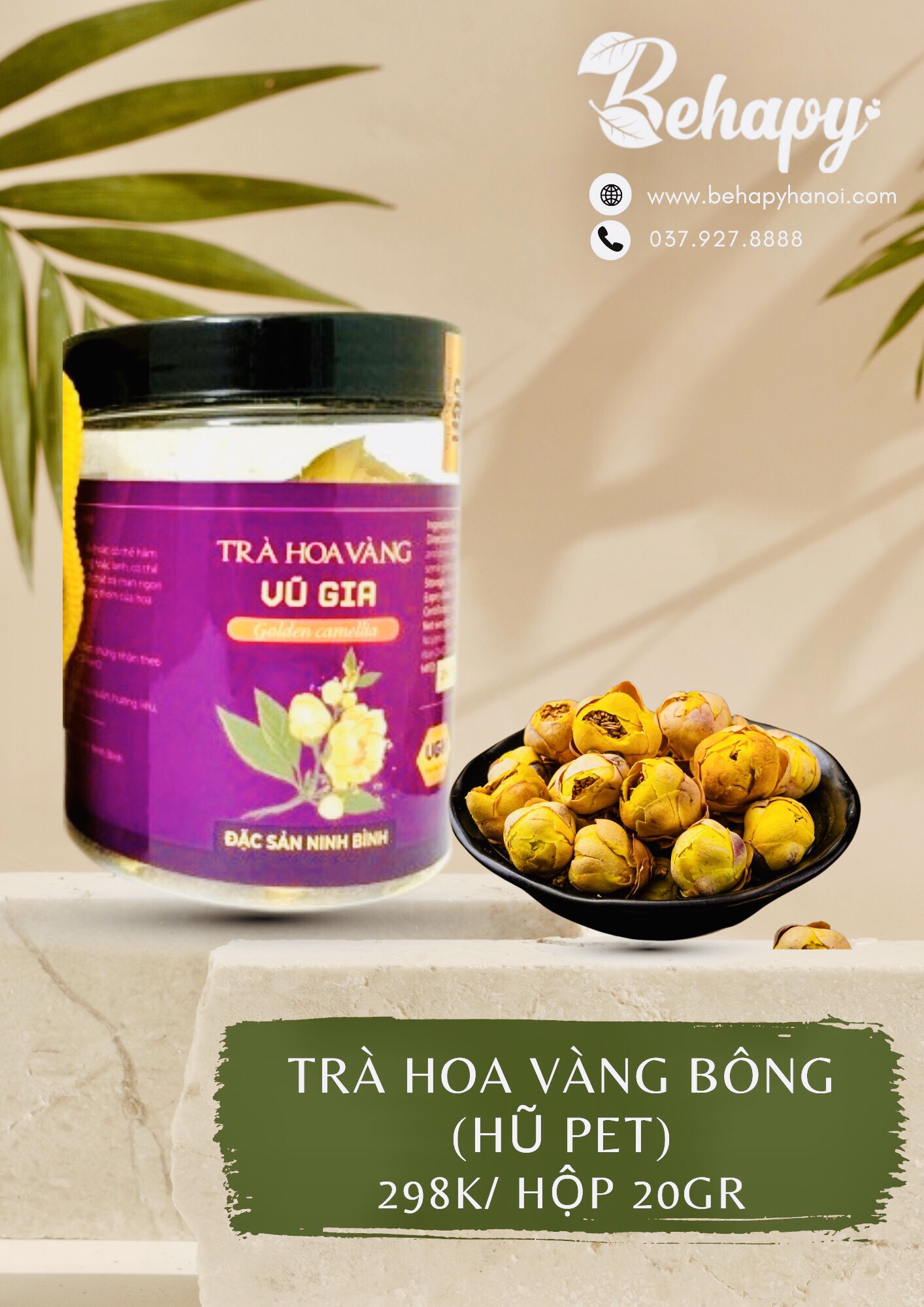 Trà Hoa Vàng Bông 20gr (Hũ PET)