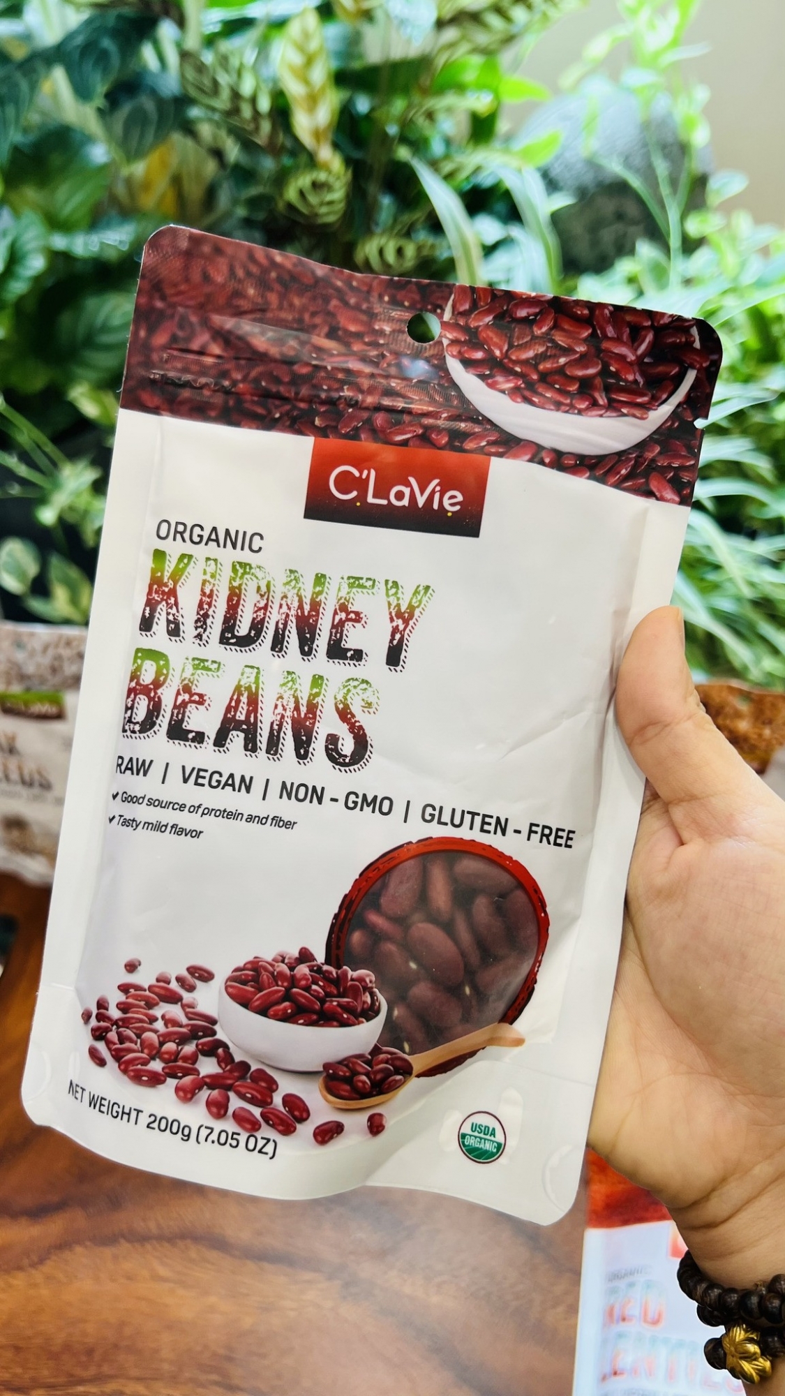 Đậu đỏ kidney hữu cơ 200gr - C'LaVie