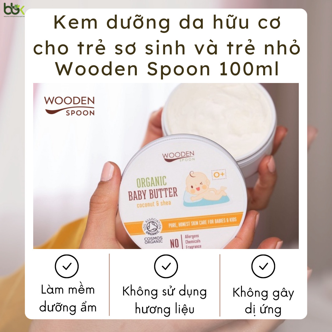 Kem dưỡng da cho bé hữu cơ - Wooden Spoon